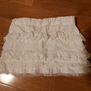 Luxury italian brand girls ruffle skirt